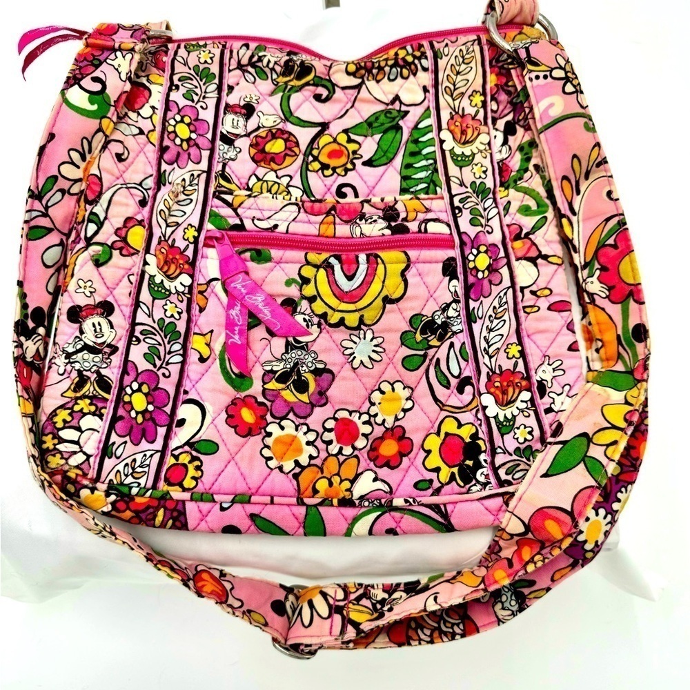 GUC Pink Minnie Mouse Bouncing Bouquet Vera Bradley Crossbody